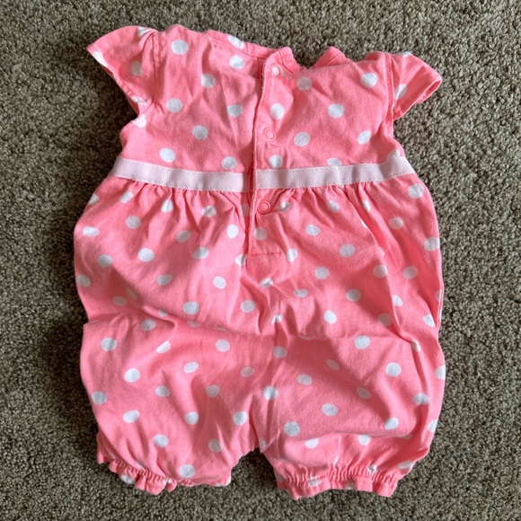 Y2K Carter’s Baby Girl 6 Months Pink White Polka Dot Lace Romper
Adorable on! - Picture 6 of 6